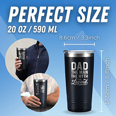 Dad Gifts Dad Fuel Travel Coffee Mug Tumbler 590ml/20oz